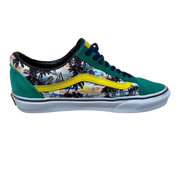 Vans Old Skool Rare Caribbean Men's Sz 9 - Wmns 10 1/2 Green Suede 114.5=I.10.5 - Picture 2 of 13